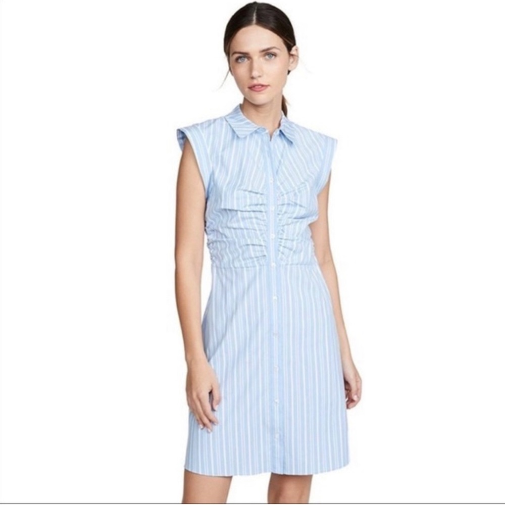 Veronica Beard Ferris Striped Shirt Dress Size 4